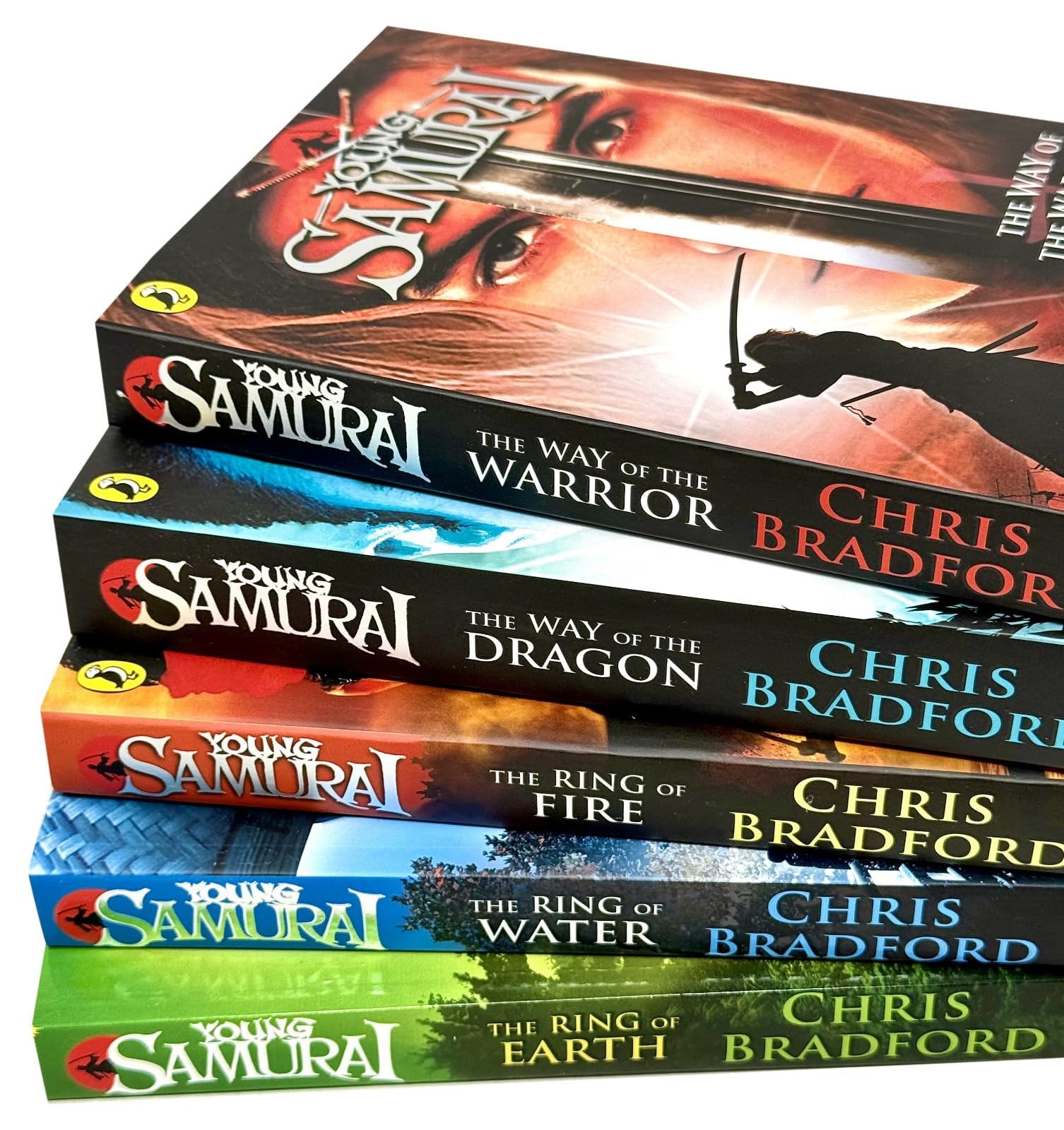 The Ring of Earth paperback cover from the Young Samurai series by Chris Bradford