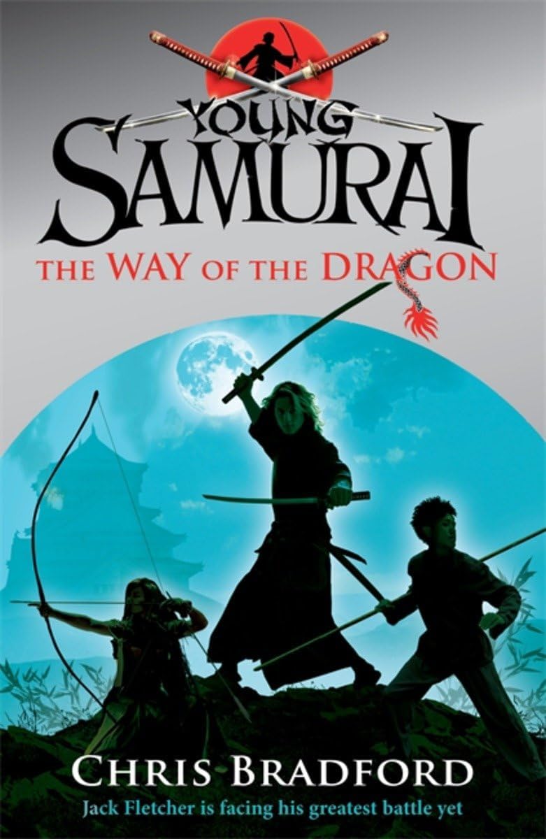 All five Young Samurai paperbacks by Chris Bradford fanned out showing spines and cover art