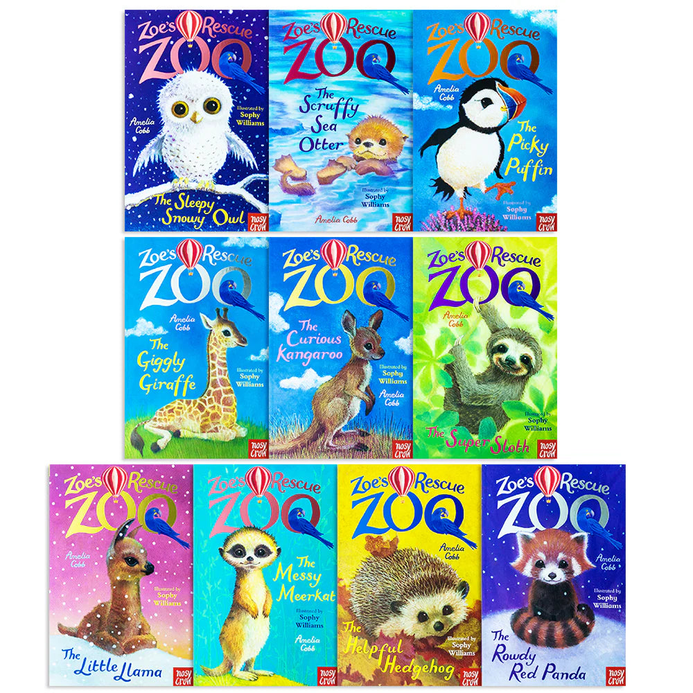 Zoe's Rescue Zoo Series 2 Books 11-20 full ten-book paperback set fanned out showing all covers